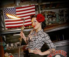 Pin Up american girl tattoo