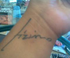 Tiziano Ferro autograph tattoo
