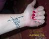 Tiziano Ferro wrist tattoo