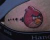 angry bird tattoo