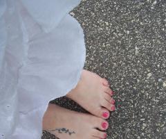flower on foot