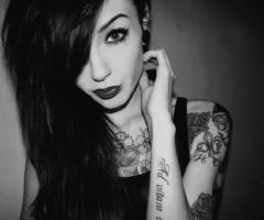 Rock girl tattoo