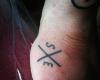 Straight edge tattoo