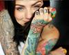 Beautiful girl arm and hand tattoos