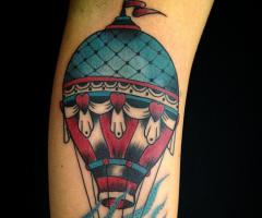 Mongolfiera tatuaggio
