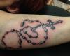 Rosarios para tatuajes con sombras