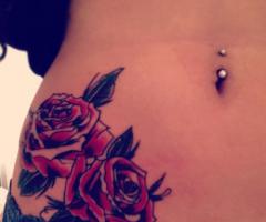 Sexy rose tattoo