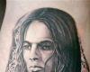David Gilmour portrait tattoo