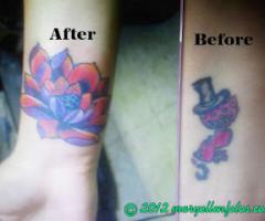 Cover up wrist tattoo