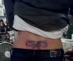 friend bow tattoo