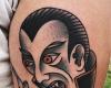 Traditional dracula tattoo