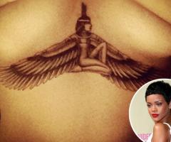 Rihanna muestra su nuevo tatuaje hot