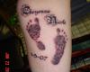 Baby Footprints with Kids Name
