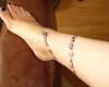 Wrapped around the leg and saying: I will heal you and make you better