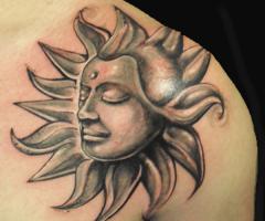 Buddha Sun for enlightenment and eternal feeling of humanity
