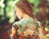 Wonderful landscape inked on her beautiful canvas back with eye-pleasing colors