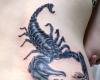 Fatal sting of a scorpion ripping off her skin