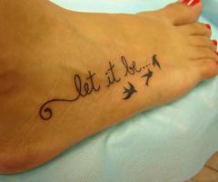 Let it be on foot