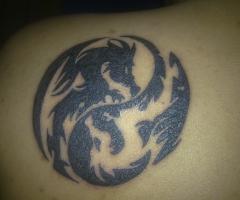 ying yang de dragones