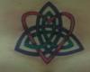 Double Celtic knot heart