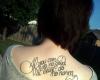 Girl's Back Tattoo