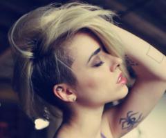 Alysha Nett spider sleeve tattoo