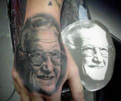 Stan Lee Portrait Tattoo