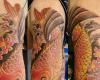 Fish koi tattoo art