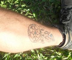 Calf dreamcatcher black and white