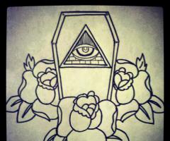 all seeing eye coffin