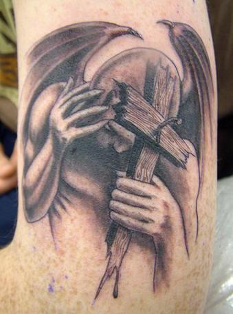 Angel with a cross