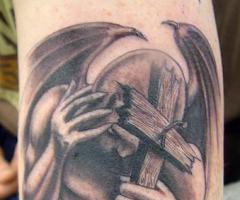 Angel with a cross