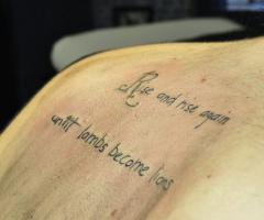 Feel the ink on your skin