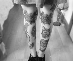 Legs tattoos