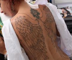 Stock photos girl tattoo