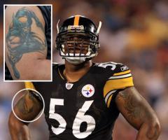 Lamarr Woodley wolverine tattoo