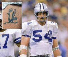 Randy White has the roadrunner tattoo