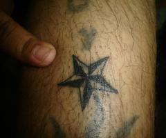 tatuaje de micro estrella