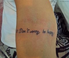 Don't worry be happy tattoo