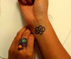 heart infinity tattoo
