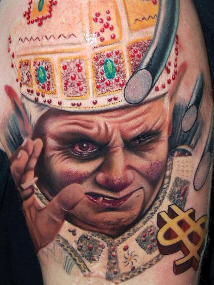 Pope benedict xvi tattoo