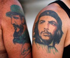 Tatuajes de Fidel Castro y el Che Guevara