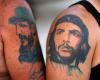 Tatuajes de Fidel Castro y el Che Guevara