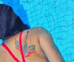 Guitar Design with Wings Tattoo