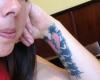 Tattoo broken heart on arm