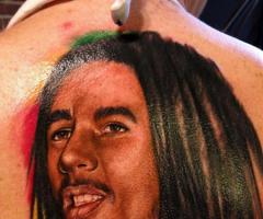Bob Marley color portrait