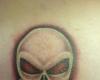 The Punisher skull tattoo