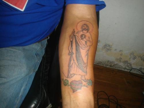 Tatuaje religioso de Cristo