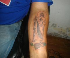 Tatuaje religioso de Cristo