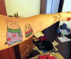 Adventure Time tattoo design